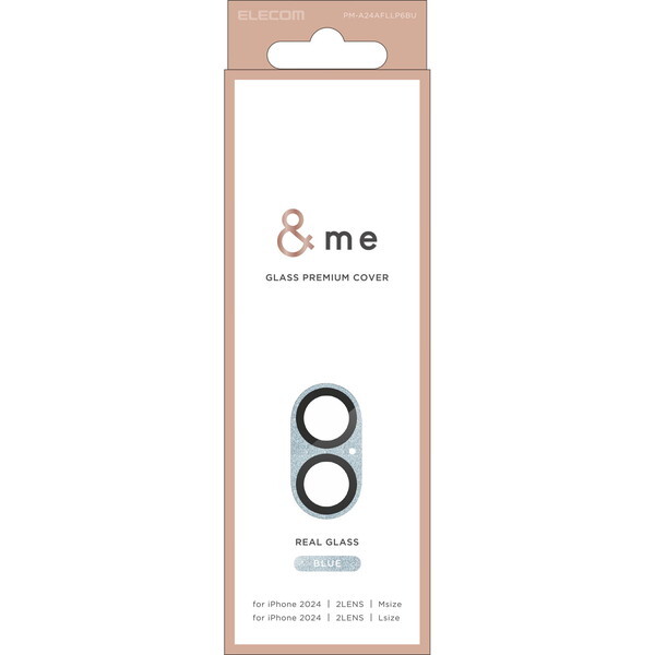 ELECOM PM-A24AFLLP6BU u[ &me [iPhone16 / iPhone16 Plus J YJo[ KX SʃOb^[]