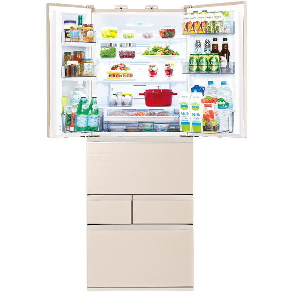 東芝 GR-V550FZ(UC) グレインアイボリー VEGETA [冷蔵庫 (551L 