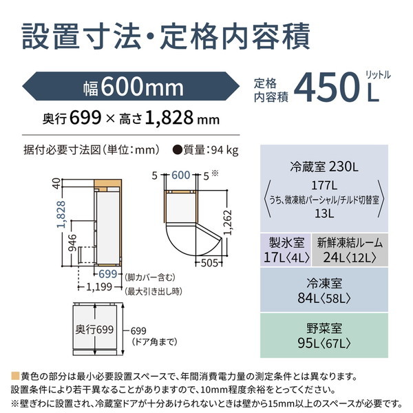 PANASONIC NR-E45PX1-N [冷蔵庫 (450L・右開き)] | 激安の新品・型落ち