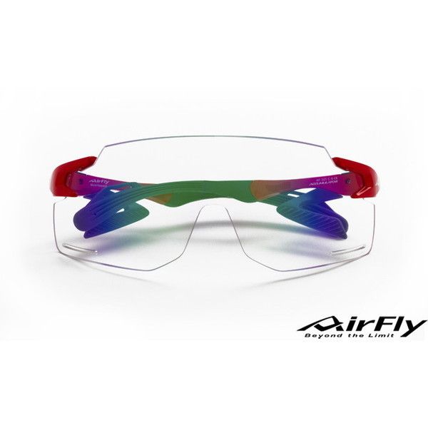 AirFly エアフライ AF301C6BK スポーツサングラス チョウコウ(レッド