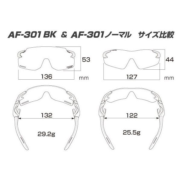 AirFly エアフライ AF301C6BK スポーツサングラス チョウコウ(レッド