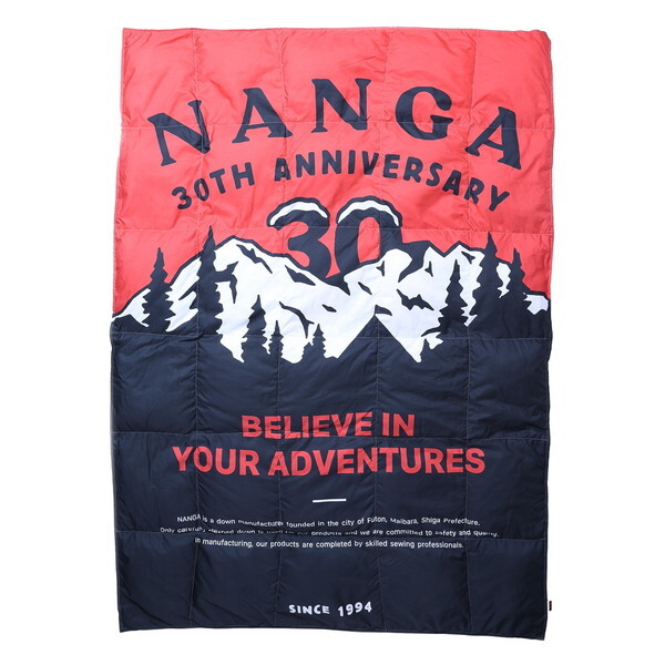 NANGA 30th Anniversary ダウンブランケット NANGA ナンガ NANGA 30TH ANNIVERSARY DOWN BLANKET SINGLE RED×BLK