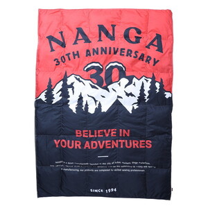 NANGA ナンガ NANGA 30TH ANNIVERSARY DOWN BLANKET SINGLE RED×BLK SINGLE  NG2443-4A006-A N0003100 30thアニバーサリーダウンブランケット シングル