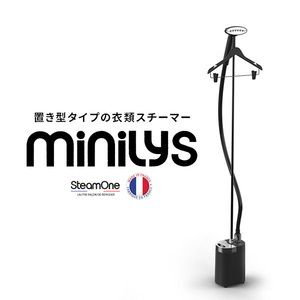 SteamOne MI606MB ブラック/クローム Minilys [衣類スチーマー]