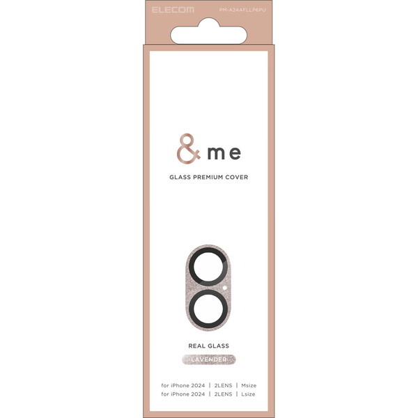 ELECOM PM-A24AFLLP6PU x_[ &me [iPhone16 / iPhone16 Plus J YJo[ KX SʃOb^[]