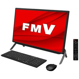 富士通 FMVF77E3B ブラック FMV ESPRIMO FH77/E3 [デスクトップパソコン 23.8型 / Win 10 Home /  ブルーレイドライブ / Office搭載]