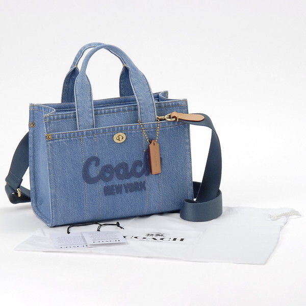 COACH コーチ ショルダーバッグ ブルー CR659 B4IN DENIM CARGO