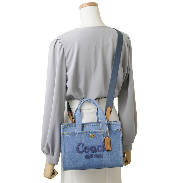 COACH コーチ ショルダーバッグ ブルー CR659 B4IN DENIM CARGO