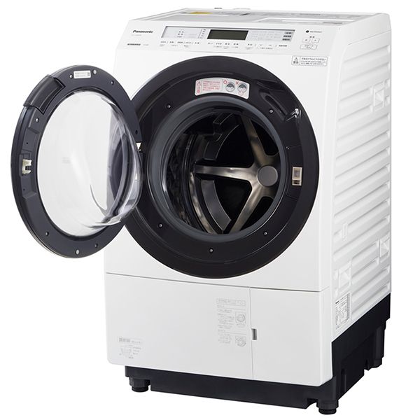 PANASONIC NA-VX800BL-W クリスタルホワイト [ななめ型ドラム式洗濯 ...