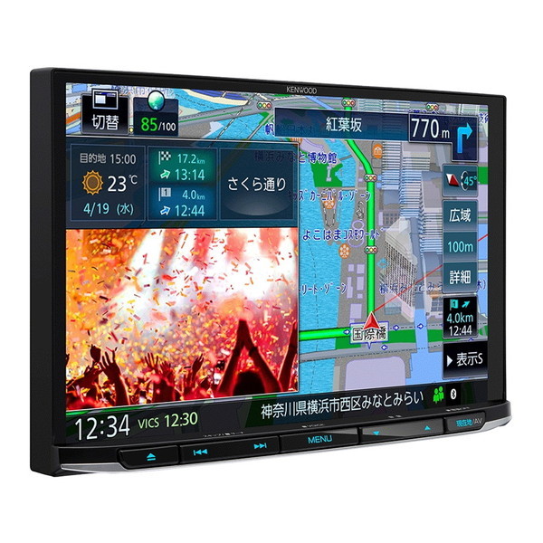 KENWOOD MDV-S810L 彩速ナビ [8V型 フルセグチューナー内蔵DVD/USB/SD 
