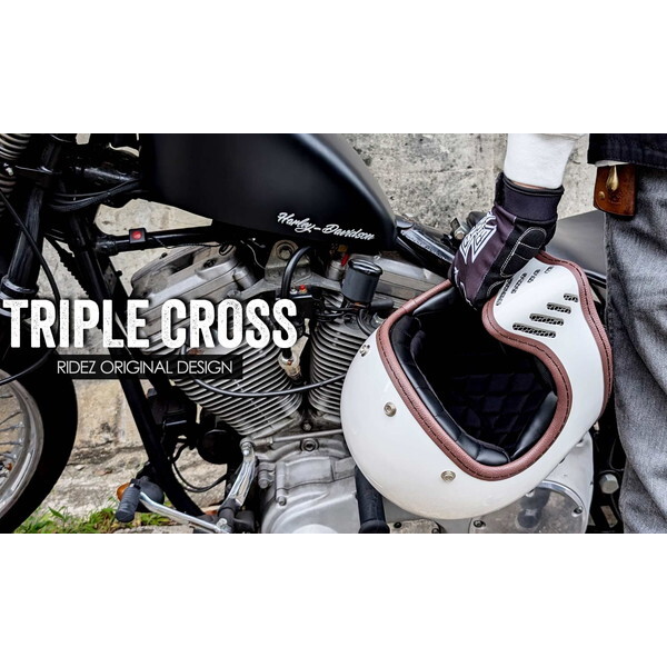 RIDEZ TRIPLE CROSS WHITE L [フルフェイスヘルメット] | 激安の新品