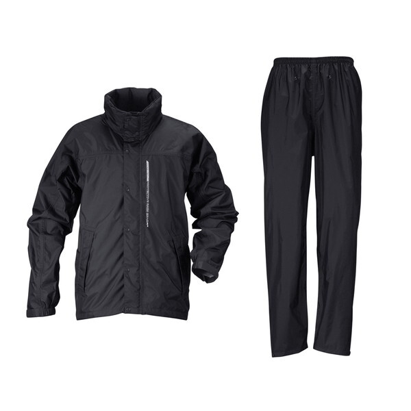 カジメイク エントラントレインスーツ2 ブラック LL 725091LL 保護具