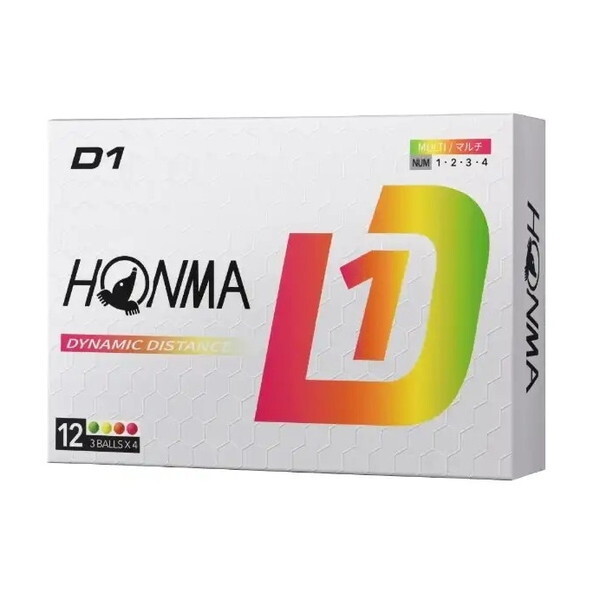 HONMA D1 SPIN オレンジ 3ダースセット HONMA GOLF 【即納】 3ダース 本間ゴルフ D1 スピン ゴルフ