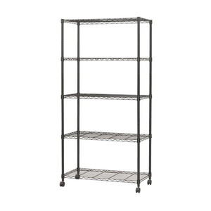 Rattan World RST030BK インダストリアル オーバル3段ラック ブラック