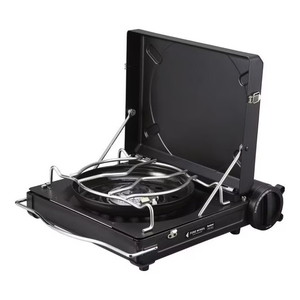 イワタニ FW-LS01-BK ブラック ラックスキャンプストーブ [風防搭載アウトドア用カセットこんろ]