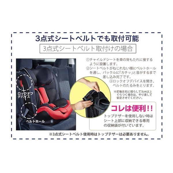 ネイビー チャイルドシート 5点式ハーネス　説明書付き CR5005-5-600x600.jpg