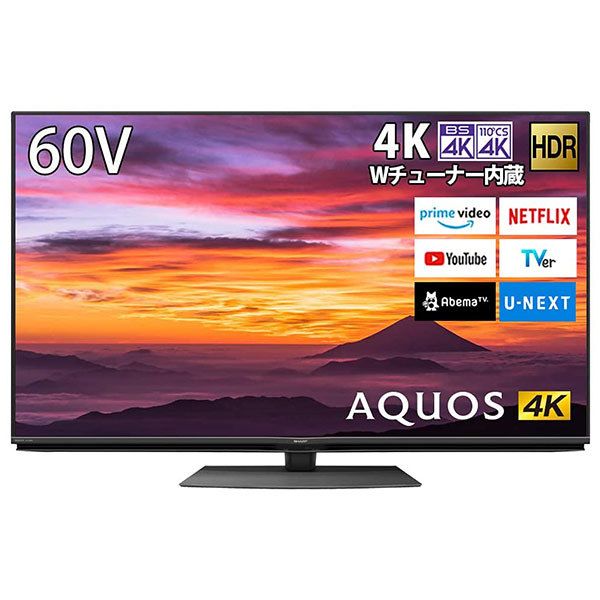 SHARP 4T-C60BN1 AQUOS [60V型 地上・BS・110度CSデジタル 4K内蔵 液晶 