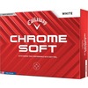 【日本正規品】 キャロウェイ CHROME SOFT(クロムソフト) ボール 2024年モデル ホワイト ダース 1ダース(12個入り)