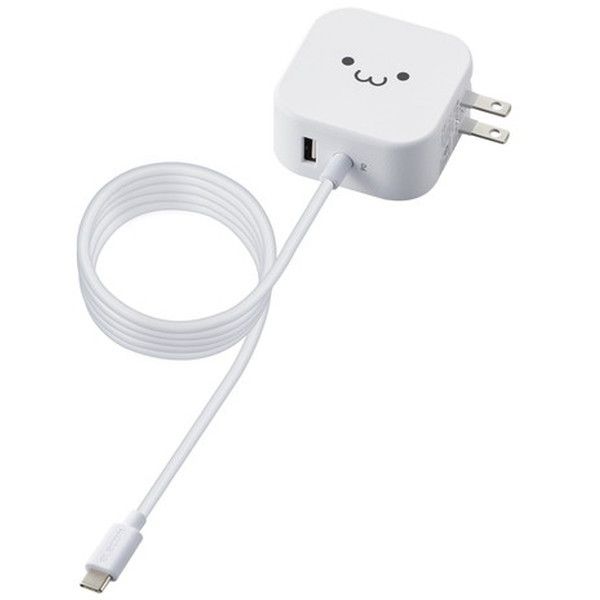 ELECOM MPA-ACCP19WF [USB RZg PD [d 20W X}z ^ubg USB-C USB-A×1|[g P[ǔ^ 1.5m  zCgtFCX]