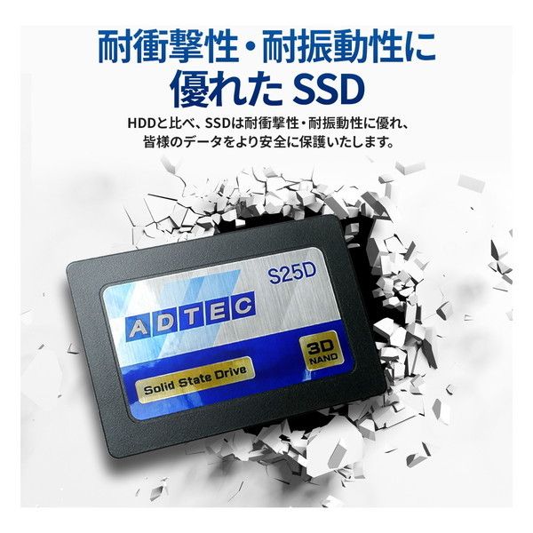 アドテック SSD L10 Series 1TB 3D TLC 2.5inch SATA AD-L10D01TB-25I-