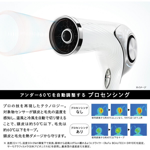 MTG RE-AJ02A ホワイト ReFa BEAUTECH DRYER PRO [ドライヤー] | 激安