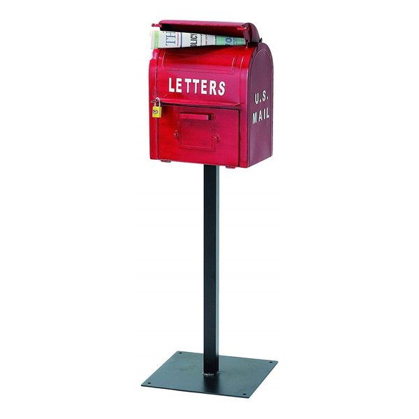 セトクラフト SI-2855-RD レッド U.S.MAIL BOX [スタンドポスト