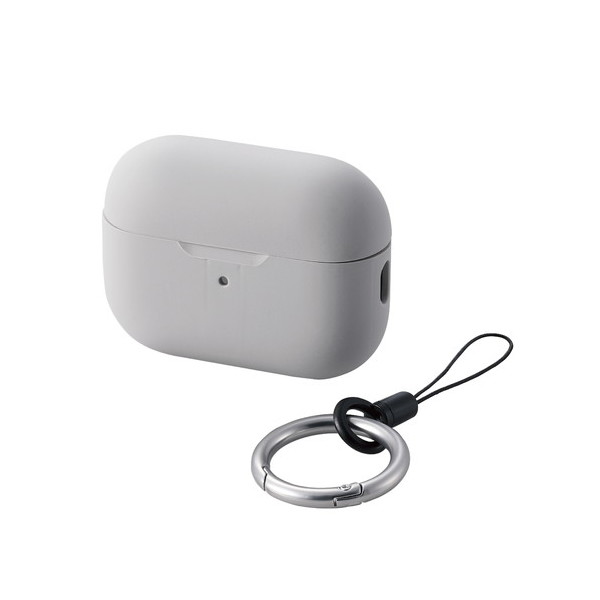 ELECOM AVA-AP4SCGY AirPods Pro (第2世代)用シリコンケース