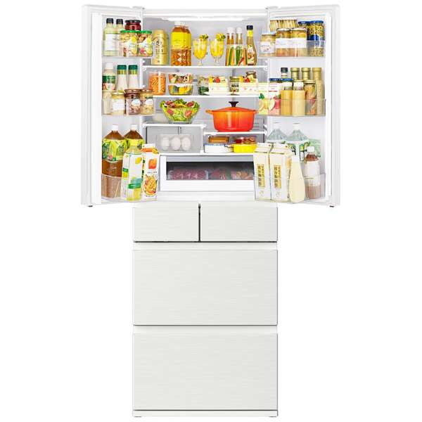 日立 R-H54X(W) ピュアホワイト Hタイプ [冷蔵庫 (540L・フレンチドア