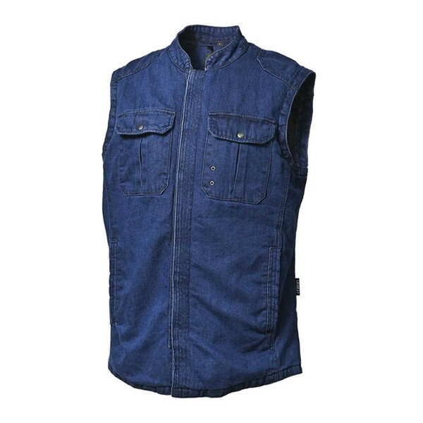 RIDEZ MOTO CLUB VEST INDIGO M MV02 [veN^[xXg]