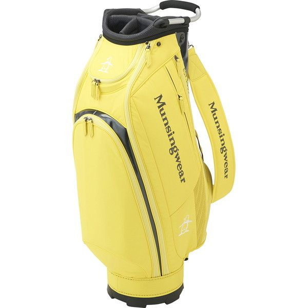 MUNSINGWEAR イエロー 3点セットバッグ キャディーバッグ ゴルフバッグ 黄色 イエロー マンシングウェア