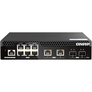 QNAP QSW-M2106R-2S2T [スイッチングハブ (10ポート/10GbE SFP+・10GbE