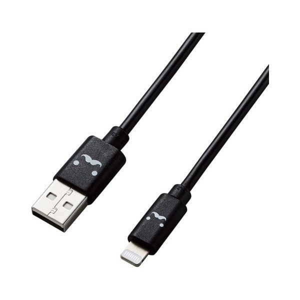 ELECOM MPA-FUAL12CBK ブラック Lightningケーブル カラフル 1.2m