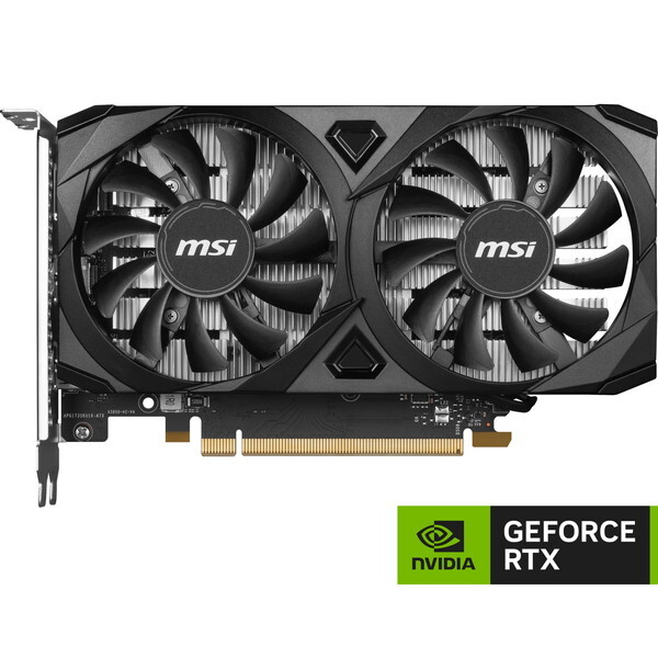 MSI GeForce RTX 3050 VENTUS 2X E 6G OC ブラック