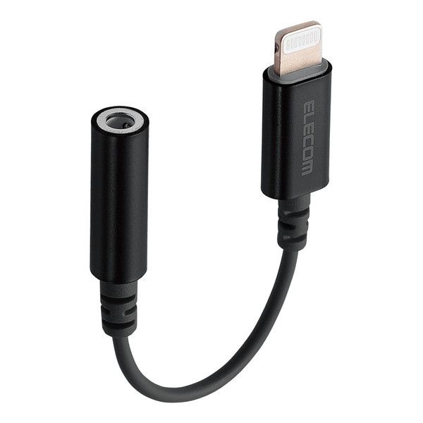ELECOM MPA-XL35DS01BK Lightning-4ɃCz[q ϊP[u fUCϋv ubN