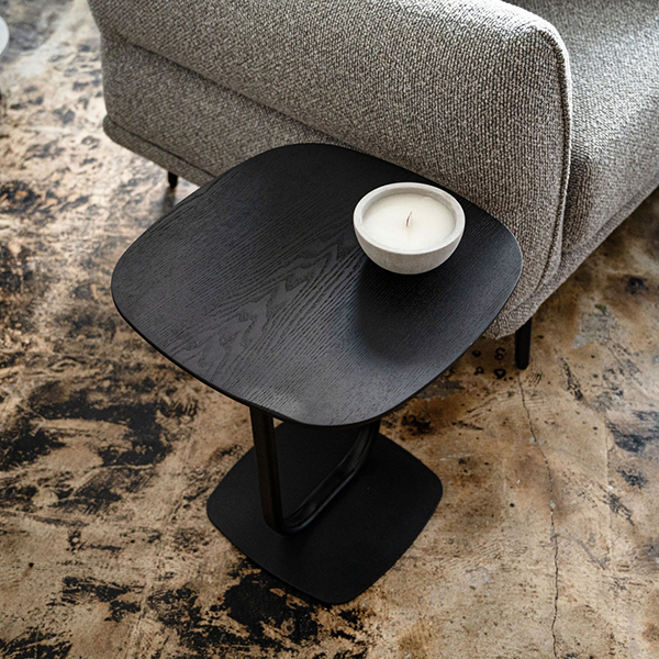 ⑪未使用東谷 サイドテーブル ブラック TEC-84BK 机 インテリア家具