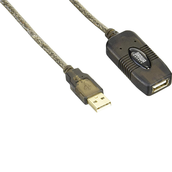 SANWA SUPPLY KB-USB-R205N 5m延長USBアクティブリピーターケーブル ...