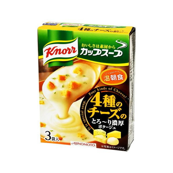 PREMOA　通販　カップスープ　4種のチーズ濃厚ポタ　味の素　XPRICE　×10　(旧　激安の新品・型落ち・アウトレット　クノール　エクスプライス　プレモア)　3袋　家電