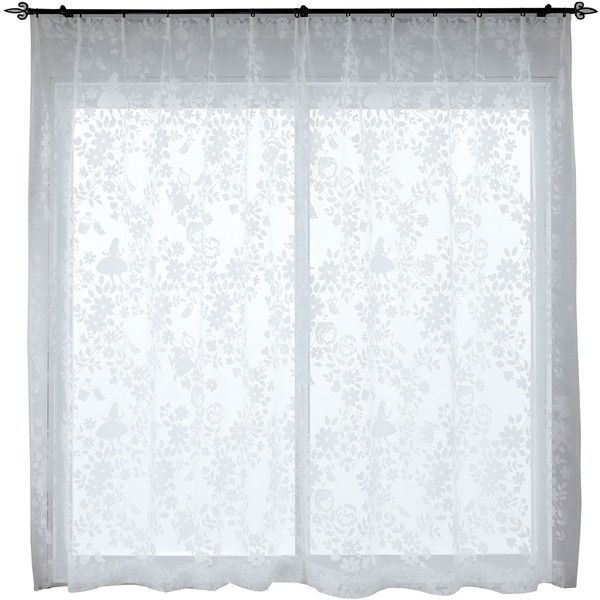 スミノエ ディズニー レースカーテン スゥイートフラワー 100×176cm 1