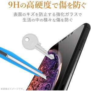 ELECOM PM-A19AFLGFRWH ホワイト iPhone SE 第2世代 フルカバーガラス