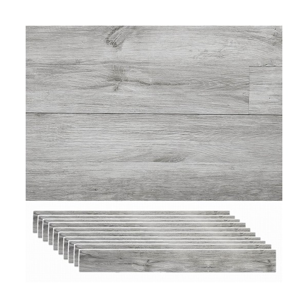 住まいスタイル SLDCPR-20P-006GRY 壁に貼れる天然木パネル ソリデコプレミアムシリーズ オークホワイトグレー 20枚組(約3m2)