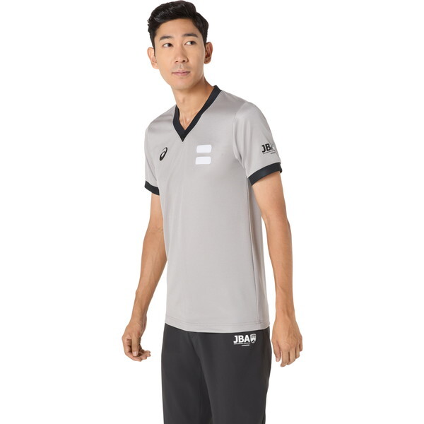 アシックス バスケットボール レフリーシャツ シルバーグレー 021 M