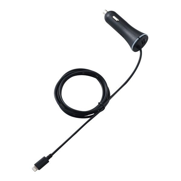 ELECOM MPA-CCL02BK VK[`[W[ 150cm+USBA|[g 4.8A CWP[^[t ubN