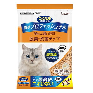 エステー ニャンとも清潔トイレ 消臭プロフェッショナル 脱臭・抗菌チップ 大きめの粒 4.4L