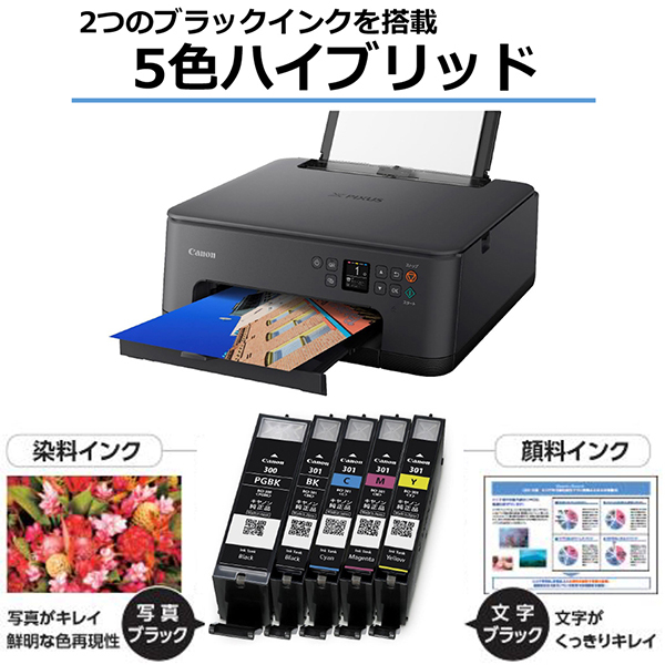 CANON TS7530BK ブラック PIXUS [A4インクジェット複合機 (コピー 