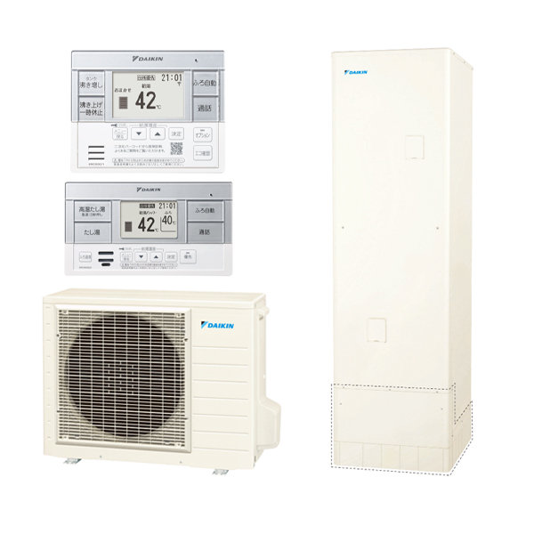 DAIKIN EQA46YSV + コミュニケーションリモコン + 脚部化粧カバー Aシリーズ [エコキュート パワフルシャワー オートタイプ  460L(4～7人向け) 角型] | 激安の新品・型落ち・アウトレット 家電 通販 XPRICE - エクスプライス (旧 PREMOA - プレモア)