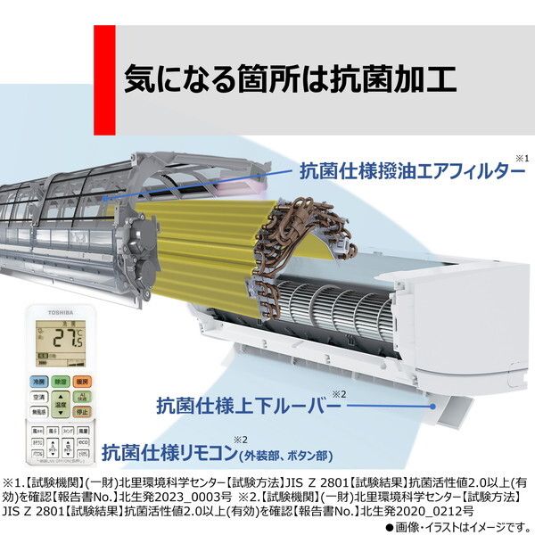東芝 RAS-N221DX(W) ホワイト 2024年 大清快 N-DXシリーズ [エアコン