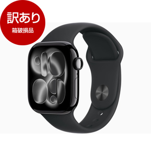 APPLE MEQT4J/A ジェットブラック ブラックスポーツバンド S/M Series 11 GPSモデル 42mm [Apple Watch]