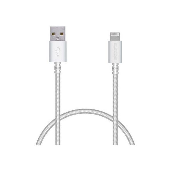 ELECOM MPA-FUALS20WH �z���C�g Lightning�P�[�u�� ���ϋv 2.0m