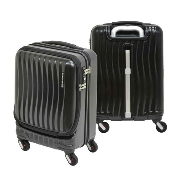エンドー鞄 1-216BK フリクエンタークラムA ストッパー付4輪キャリー