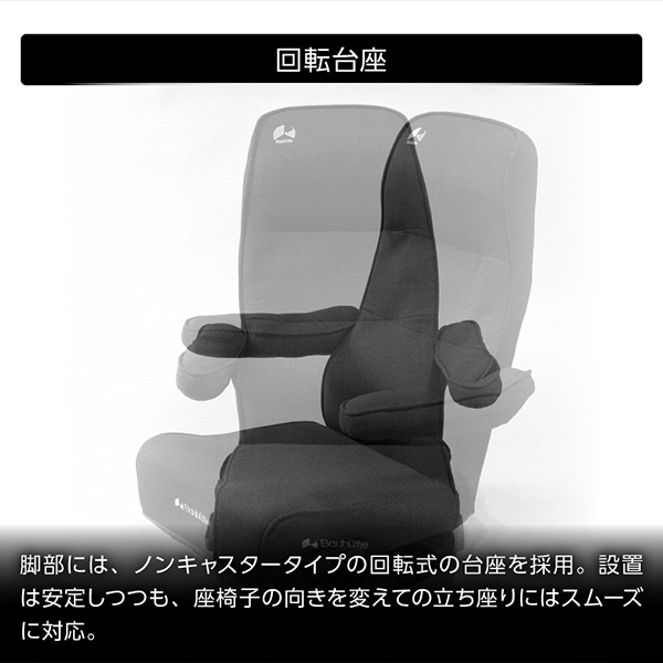 Bauhutte バウヒュッテ GX-250-BK ハグポッド ブラック ゲーミング座椅